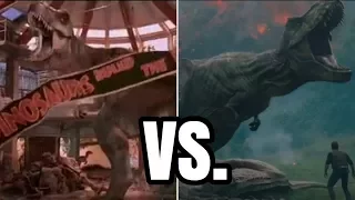 ROAR Jurassic World 2 vs Jurassic Park | SIDE BY SIDE