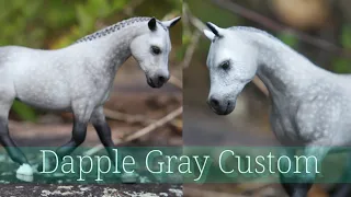 Painting a Dapple Gray Model Horse - Custom Schleich Pony!