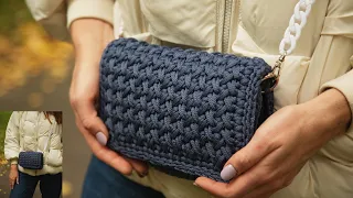 The cutest crochet handbag! Crochet crossbody bag!