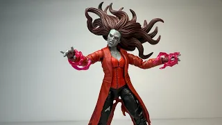 Marvel Legends Zombie Scarlet Witch Khonshu BAF wave Disney Plus What If? Action figure review!