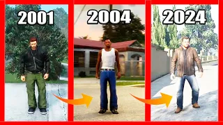 Evolution of Protagonist in GTA Games! (2001 - 2024)