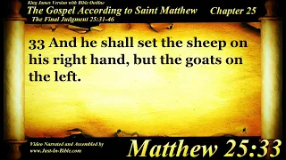 The Gospel of Matthew Chapter 25 - Bible Book #40 - The Holy Bible KJV Read Along Audio/Video/Text