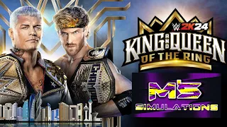 WWE 2K24 King and Queen of The Ring Cody Rhodes vs Logan Paul (WWE Undisputed Championship)