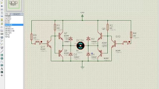 Mạch đảo chiều động cơ DC dùng transistor.