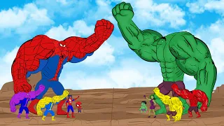 Evolution of Hulk vs Evolution of Spider-Man [2024] | SUPER HEROES MOVIE ANIMATION