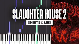 SLAUGHTER HOUSE 2 - Zecki X Phonkha - Piano Tutorial - Sheet Music & MIDI