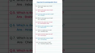 Which is the largest city of India? | General Knowledge Questions and Answers  #knowledge  #shorts