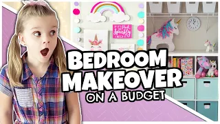 DIY GIRLS BEDROOM MAKEOVER ON A BUDGET | Decorating Ideas | Bedroom DIY