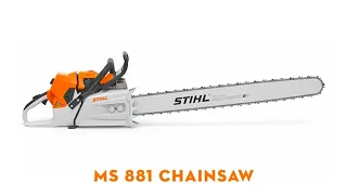 STIHL MS 881 Professional Chainsaw | Forestry Chainsaw | STIHL GB