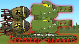 Battles of All Tanks Hybrids - Cartoons about tanks