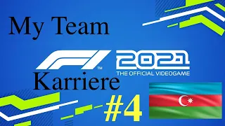 F1 2021 My Team Karriere #4 Super Start und verrückte Kämpfe in Aserbaidschan