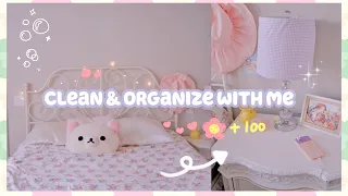 clean & organize my room with me 🧺 | aesthetic and satisfying ✨ cleaning motivation