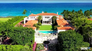 $135 Million - Palm Beach Oceanfront Coquina Masterpiece - DroneHub