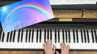 Shimmering Rainbows by Martha Mier a Late Elementary / Early  Intermediate Piano Solo Reflections