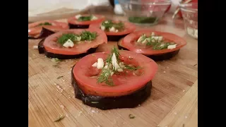 Кружочки из баклажанов.  Суперкороткий рецепт.  Aubergine rings.