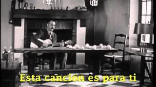 Georges Brassens - Chanson Pour l'Auvergnat subtitulada en español