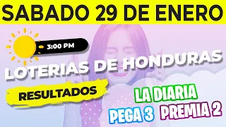 Sorteo 3PM Loto Honduras, La Diaria, Pega 3, Premia 2, Sábado 29 de Enero del 2022 | Ganador 😱🤑💰💵