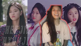 (LOONA/HyunJin) "다녀가요 (Around You)" + 이달의 소녀/희진, 현진 (LOONA/HeeJin, HyunJin) "I'll Be There" Reaction