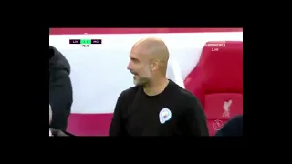 Pep Guardiola's reaction on Salah Goal Vs Man City #PepGuardiola#1Plusfootball
