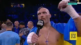 Is Fury next opponent? Oleksandr Usyk named his future opponent. Interview after the fight