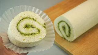 I have never eaten such a delicious roll cake!! Easy Kiwi Roll Cake Recipe!