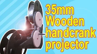 homemade Wooden 35mm Film projector,  hobby  film