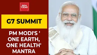 PM Modi Addresses Outreach Session Of G7 Summit; Gives 'One Earth, One Health' Mantra