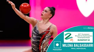 Milena Baldassarri (ITA) - Pelota/Ball - FINAL INDIVIDUAL - Budapest EC 2024