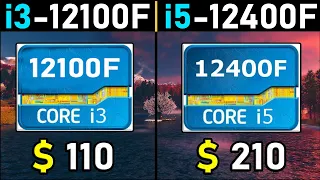 i3 12100F vs i5 12400F - 7 Games Test | Tech MK