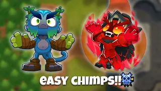 BEAT DARK CASTLE CHIMPS EASY!!!? | BTD 6 GUIDE (PATCH 38.3)