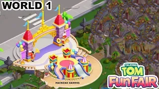 TALKING TOM FUN FAIR | Level 1-5 World 1| Walkthrough Gameplay