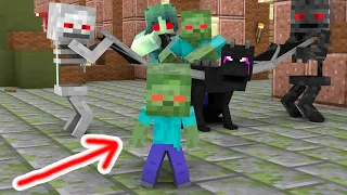 Monster School : IS BABY ZOMBIE POISONED ? - Minecraft Animation