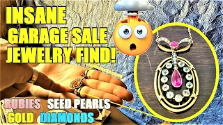 Ep502:  YOU WON'T BELIEVE THIS AMAZING ANTIQUE JEWELRY FIND!  Garage Sale Gold & Collectibles Picker