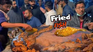 Exploring Best Crispy and Spicy Karachi Fried Fish | Hidden Street Food | Winter Night With Fry Fish
