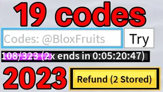 *2023* ALL 19 working codes in 1 minute.. (Blox Fruits)