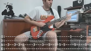 The Cure - "Disintegration" Bass Cover With TABS