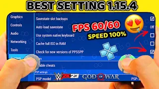 PPSSPP Best settings for android | Lag fix all games 🔥