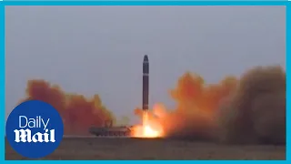 Footage: North Korea fires ballistic missiles near Japan