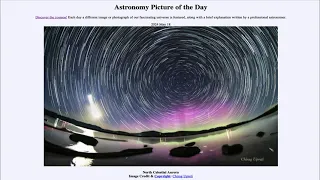 APOD   May 18   North Celestial Aurora