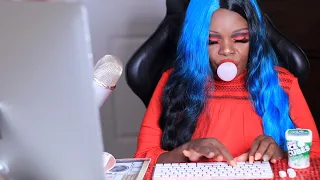 TYPING ASMR CHEWING GUM (SLEEP TRIGGERS)