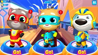 Talking Tom Hero Dash Rescue Ginger Hero vs Missions - Superhero Hank vs Angela vs Tom