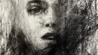 CHAOS TO BEAUTY CHARCOAL DRAWING
