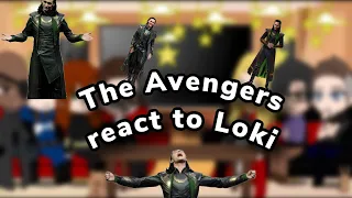 Avengers react to Loki (Gacha Club)