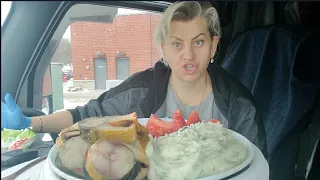 Он бьёт её, а терпим мы?MUKBANG- Картофель Скумбрия Помидоры,lorausa,131