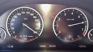 BMW X5 50i (2014) - 260 km/h Autobahn