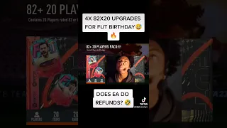 4X 82X20 UPGRADES FOR FUT BIRTHDAY😅🔥#shorts #fifa #fifa23 #fut #fut23 #packopening #sbc #memes