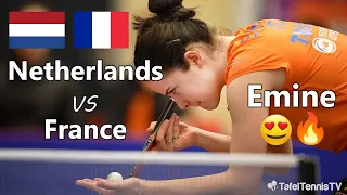 Emine Ernst 🔥 N.Guo Zheng Netherlands France Qualification European Champs #tabletennis #tafeltennis