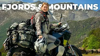 Solo Motorcycle Camping trip through Norway's Majestic Fjords and Mountains on a Norden 901 [S5-E2]