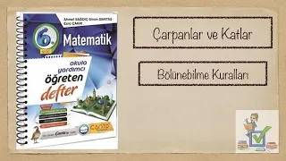 6.Matematik - Çarpanlar ve Katlar - Bölünebilme Kuralları