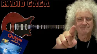 Radio gaga guitar backing track Wembley 1986